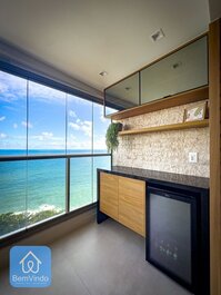 Apartamento de Luxo com Linda Vista Mar na Ondina