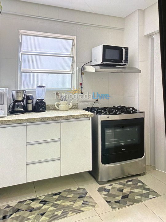 Apartment for vacation rental in Santos (Gonzaga)