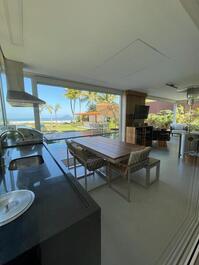 Beautiful House in Front of the Sea on Juquehy Beach - North Coast - SP