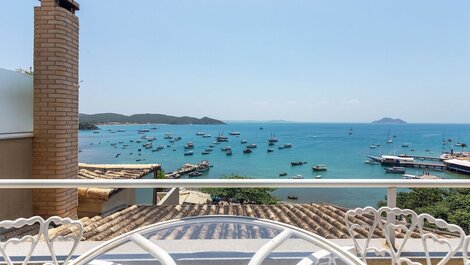 Vista da varanda para praia da armação