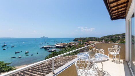 Vista da varanda para praia da armação