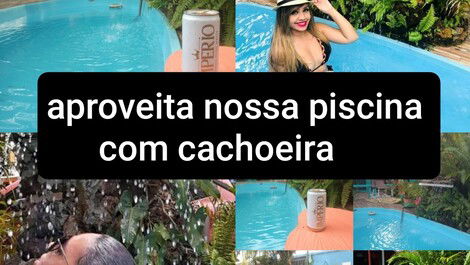 Aluga quartos com tv,frigobar,banheiro dentro no hospedagem c piscina