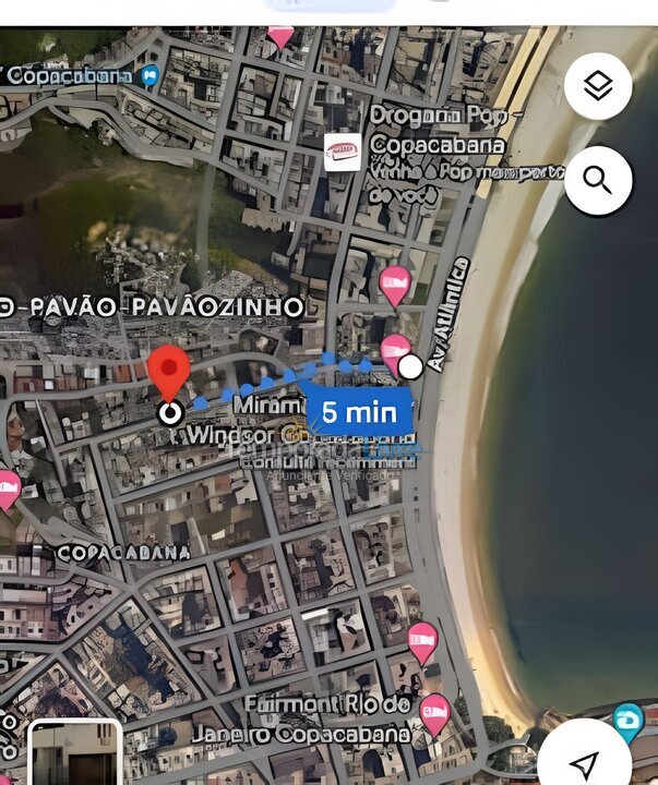 Apartamento para aluguel de temporada em Rio de Janeiro (Copacabana)