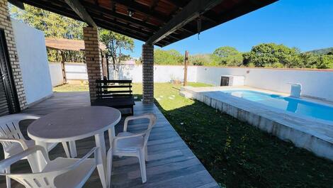 Casa de 03 habitaciones y PISCINA en Playa MARISCAL, a 320m DE LA PLAYA