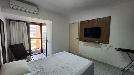 Flat 1 block from Pitangueiras Beach - air conditioning - 6 people