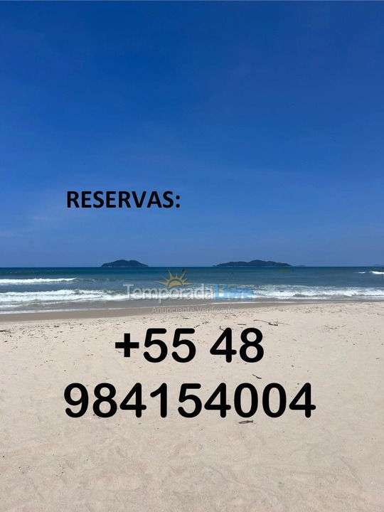 Apartamento para alquiler de vacaciones em Governador Celso Ramos (Praia de Palmas)