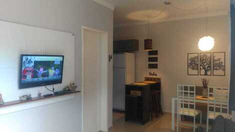 Ground floor apartment with private gourmet area close to the beach