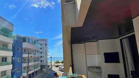 Apartamento 2 dormitorios bloque mar Meia Praia SC