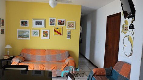 Apartamento 2 dormitórios frente mar Meia Praia