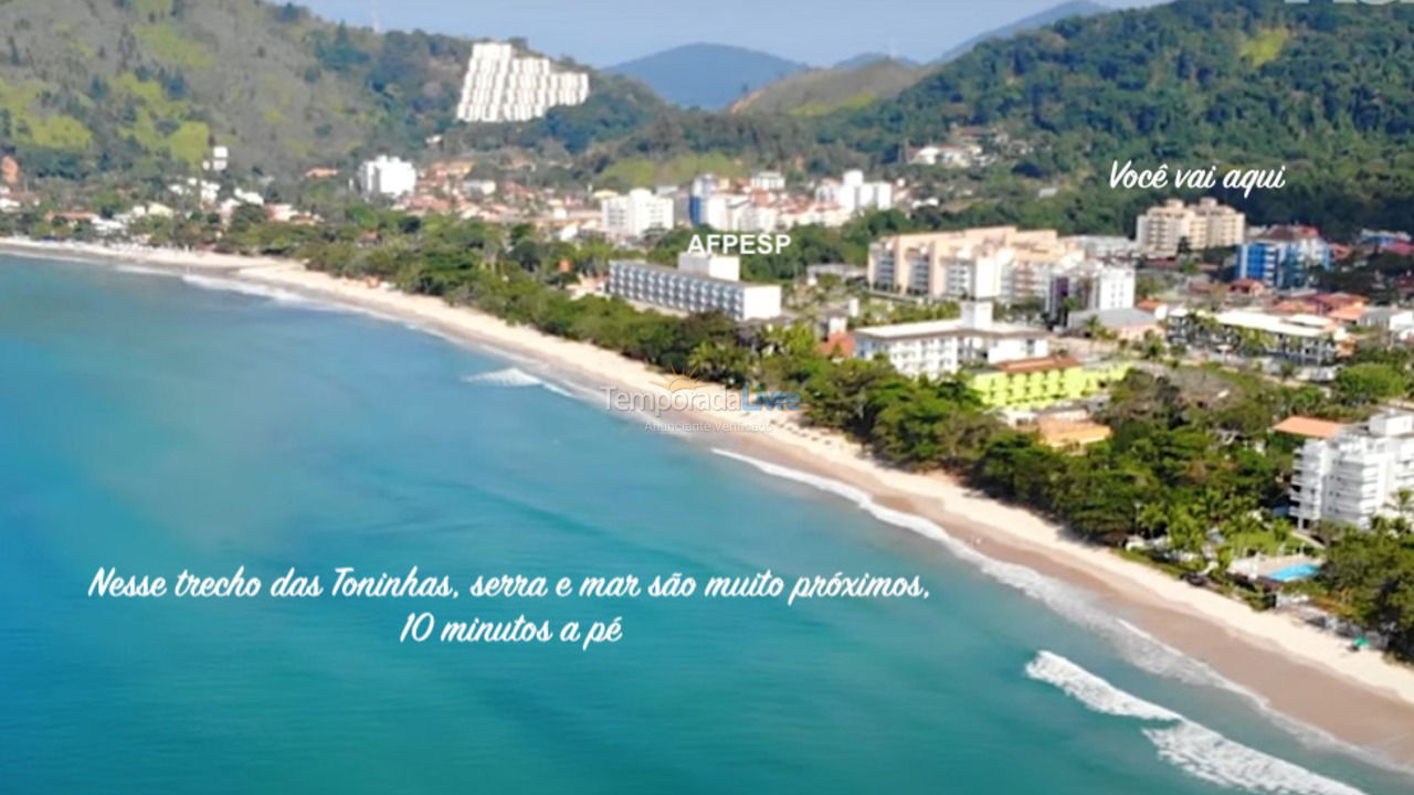 Apartment for vacation rental in Ubatuba (Praia das Toninhas)