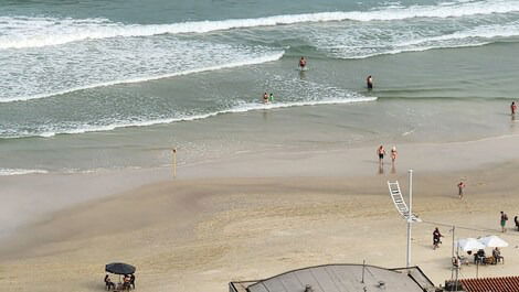 Praia vista da sacada