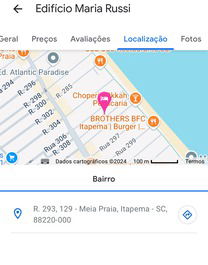 Apartamento quadra mar para 5 pessoas