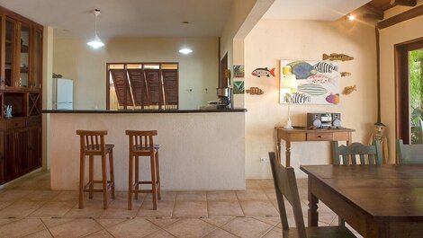 Artes - Pé na areia, 4 suítes, Piscina c/vista mar, churr, Wi-Fi e...