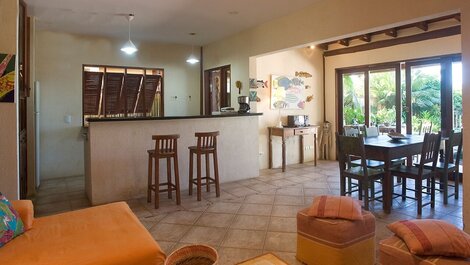Artes - Pé na areia, 4 suítes, Piscina c/vista mar, churr, Wi-Fi e...