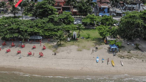 Mamanguá - Apto c/ piscina, 50mts da praia, cozinha, churrasqueira,...