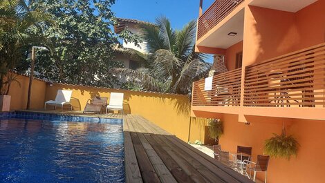 Cotia - Novo Flat com Piscina, 50mts da praia, churrasqueira...