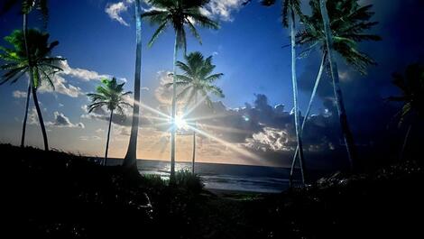 Barra do Jacuipe beach, acesso restrito praia e rio