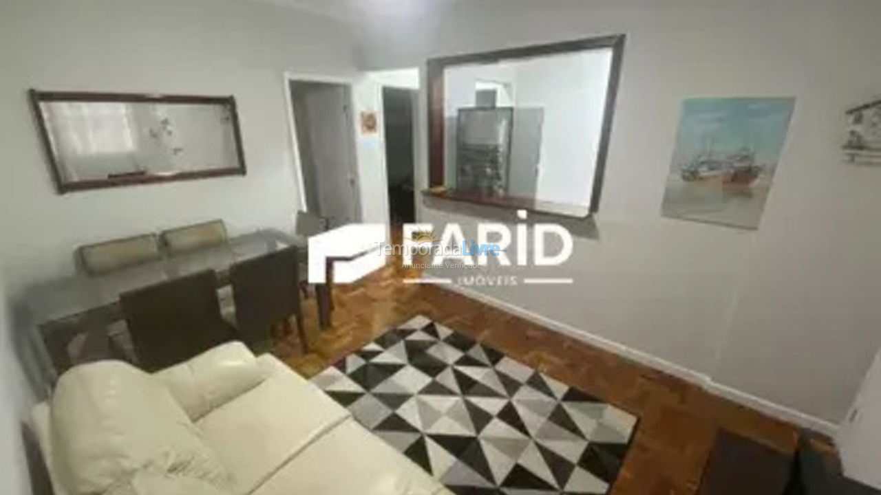 Apartamento para aluguel de temporada em Santos (Ponta da Praia)