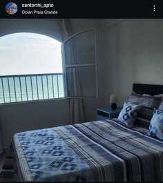 Apartamento pé na areia com uma vista deslumbrante para o mar