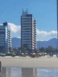 Vista do prédio na praia 