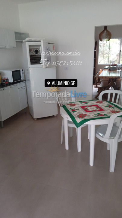 Ranch for vacation rental in Alumínio (Condomínio Figueiras I)