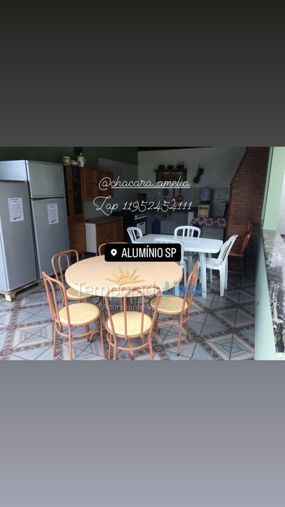 Ranch for vacation rental in Alumínio (Condomínio Figueiras I)