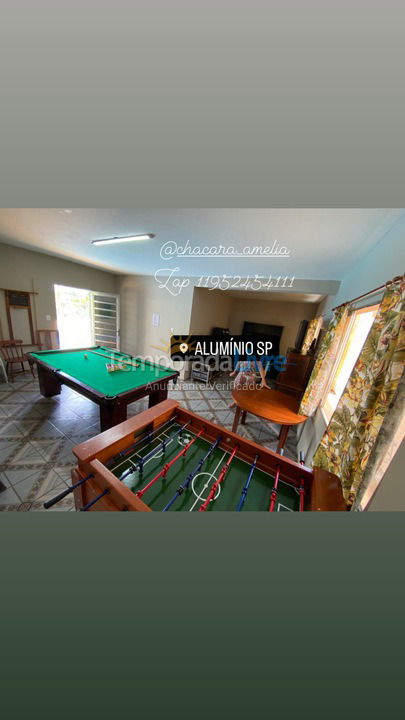 Granja para alquiler de vacaciones em Alumínio (Condomínio Figueiras I)