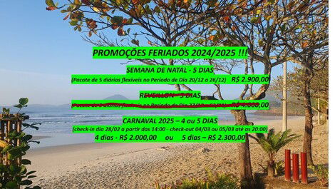 Apartamento Praia das Toninhas, 130m do mar, 2 dormitórios e com WI-FI