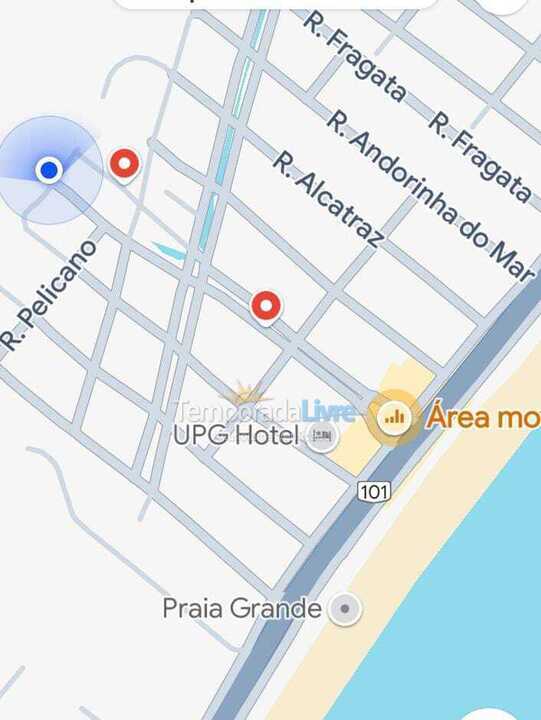 Apartamento para alquiler de vacaciones em Ubatuba (Praia Grande)