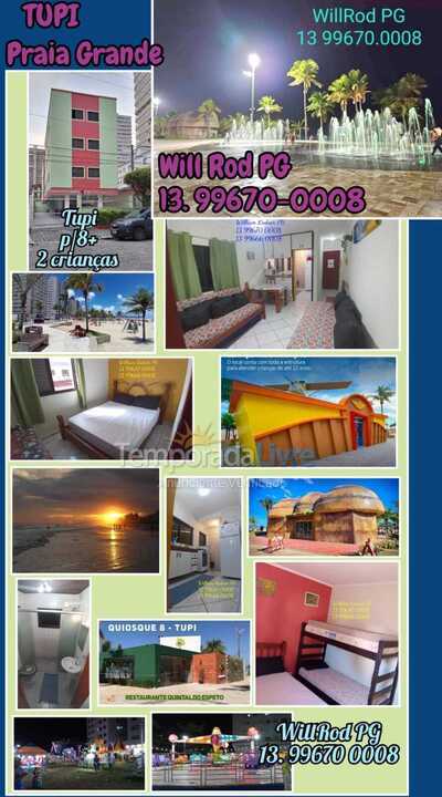 Apartamento para aluguel de temporada em Praia Grande (Vila Tupi)