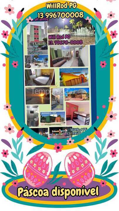 Apartamento para aluguel de temporada em Praia Grande (Vila Tupi)
