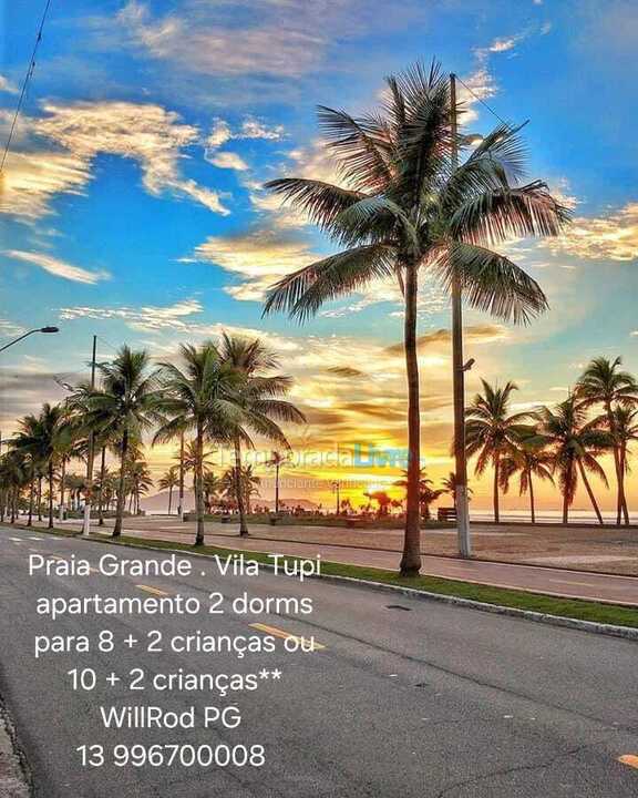 Apartamento para aluguel de temporada em Praia Grande (Vila Tupi)