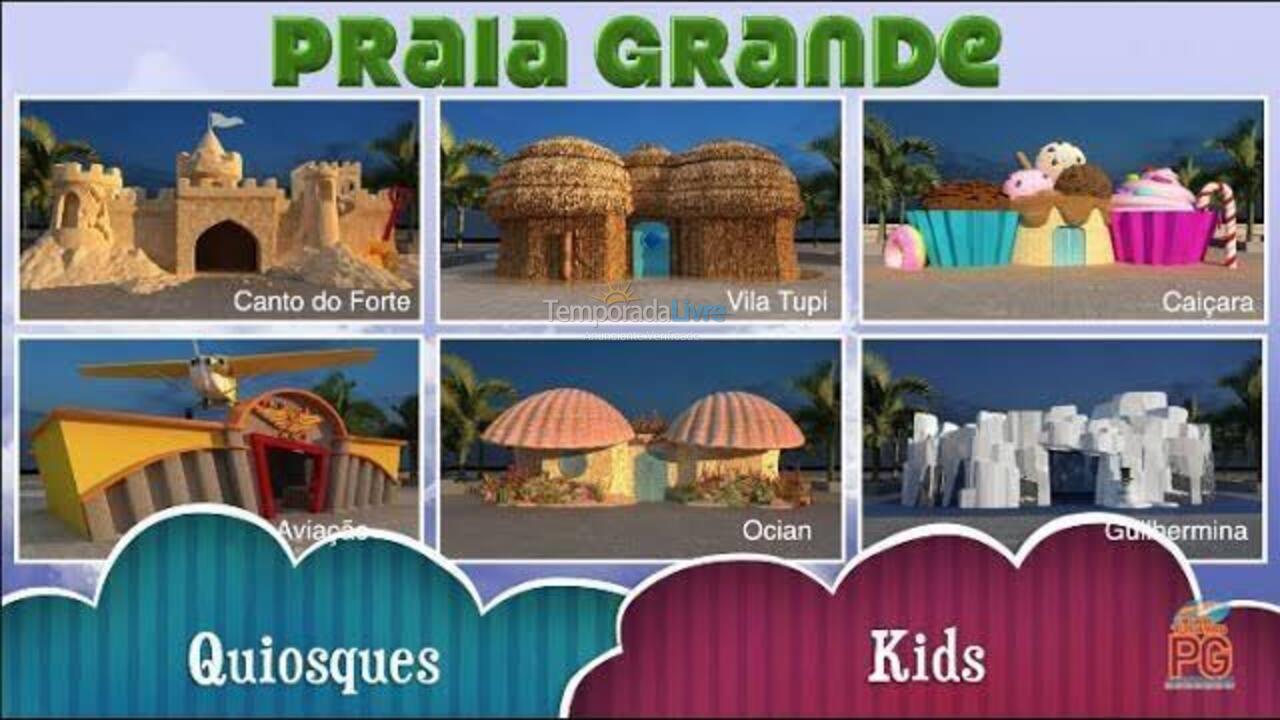 Apartamento para aluguel de temporada em Praia Grande (Vila Tupi)
