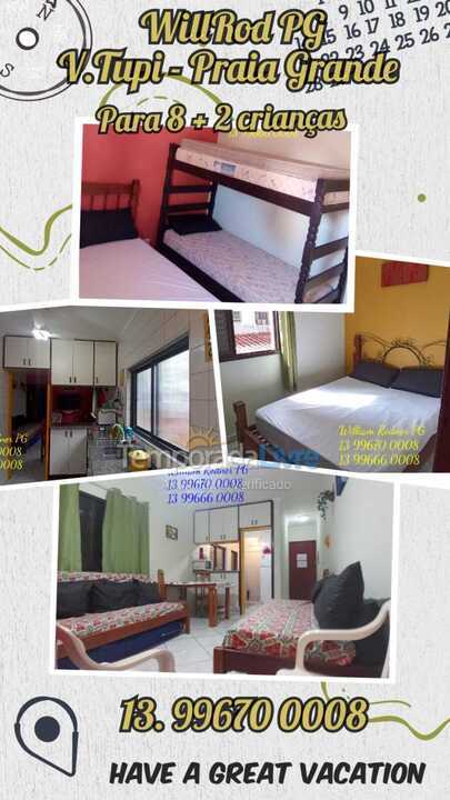 Apartamento para aluguel de temporada em Praia Grande (Vila Tupi)