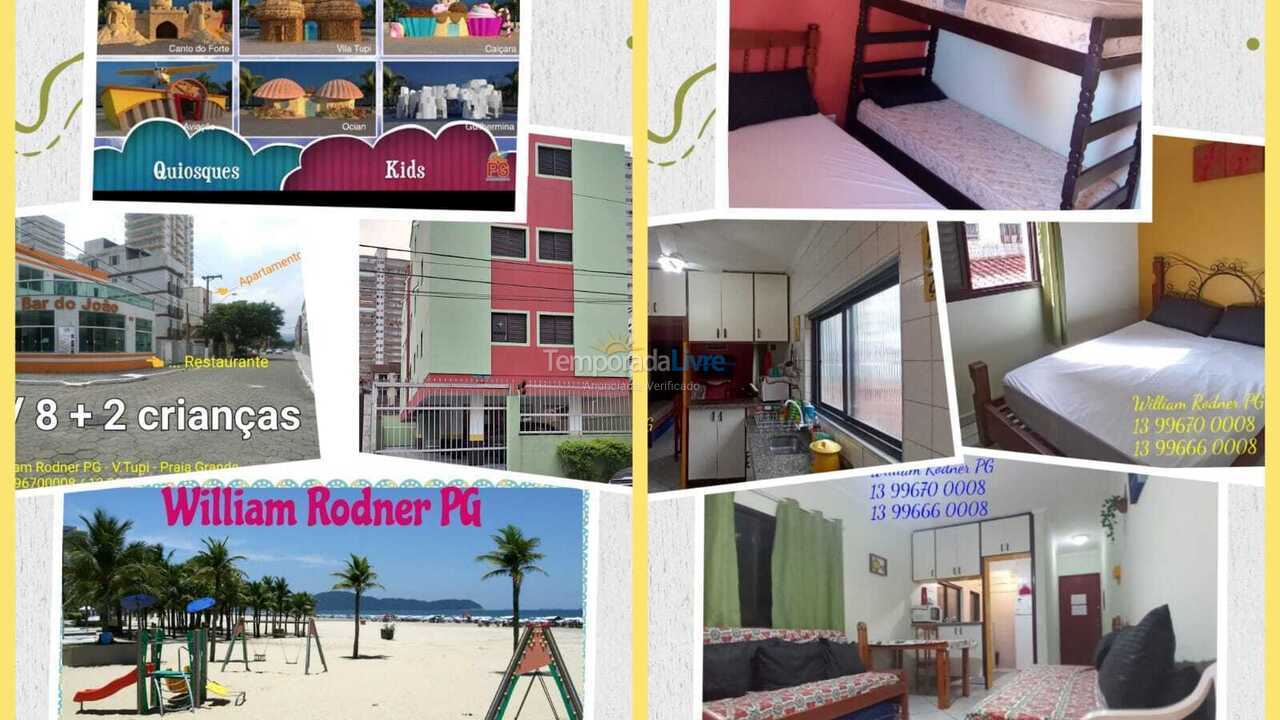 Apartamento para aluguel de temporada em Praia Grande (Vila Tupi)