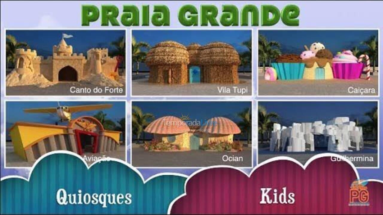 Apartamento para aluguel de temporada em Praia Grande (Vila Tupi)