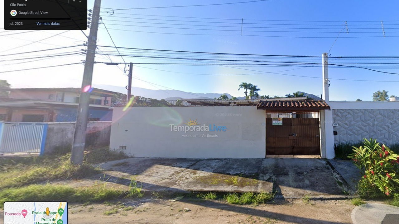 Casa para alquiler de vacaciones em Ubatuba (Maranduba)