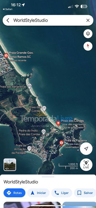 Apartamento para aluguel de temporada em Governador Celso Ramos (Praia Grande)