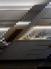 Foro da cozinha do apartamento 