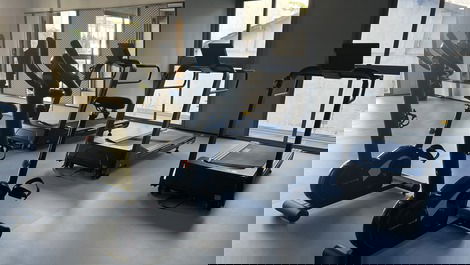 Vista da academia do prédio 