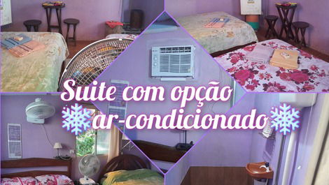 ALUGUEL DE QUARTOS COM TV, FRIGOBAR E PISCINA