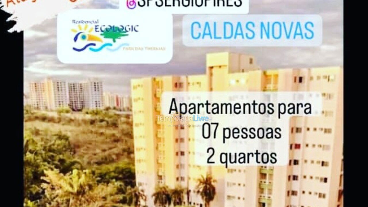 Apartamento para aluguel de temporada em Caldas Novas (Bandeirantes)