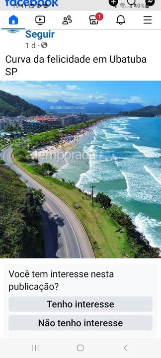 Apartamento para aluguel de temporada em Ubatuba (Praia Grande)