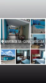 Casa com piscina na Martin de Sá!!!!!!500 metros da praia.