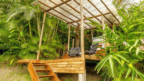 Tiê-Sangue Bungalow - private bathtub