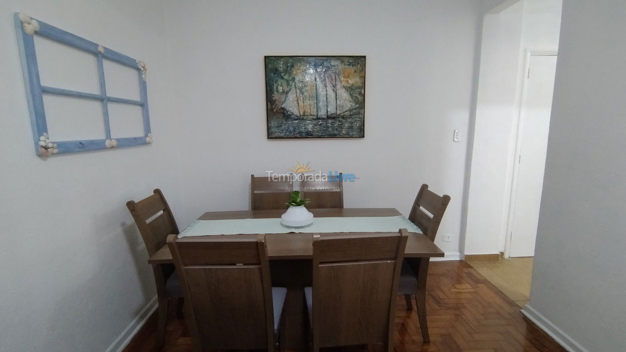 Apartment for vacation rental in Santos (José Menino)