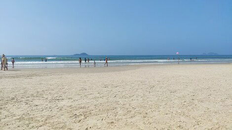 Praia limpa e conservada