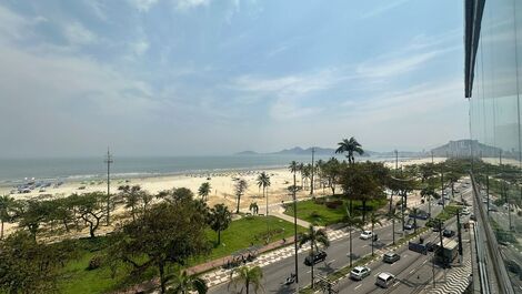 Apartment facing the sea, incredible view in the best neighborhood in Santos!