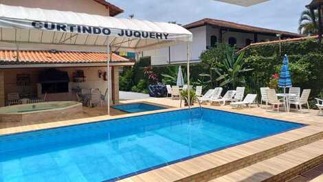 Juquei, 3 suítes/13 pessoas: piscina, sauna, jacuzzi aquec, churrasq