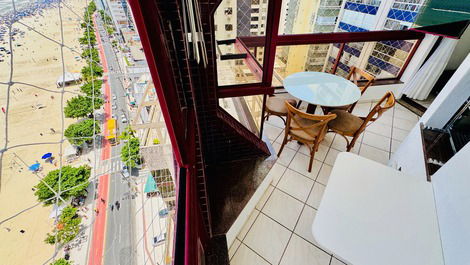 SEA FRONT, balcony with barbecue, 2 suites, 1 bedroom with air conditioning, 1 parking space